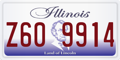IL license plate Z609914