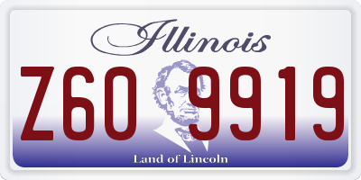 IL license plate Z609919