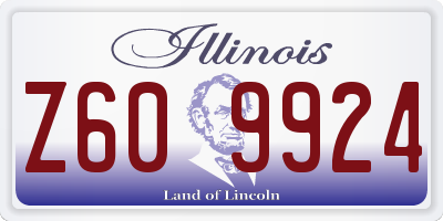 IL license plate Z609924