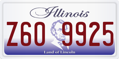 IL license plate Z609925