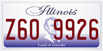 IL license plate Z609926