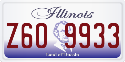IL license plate Z609933