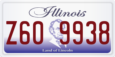 IL license plate Z609938