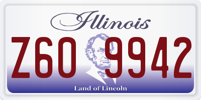 IL license plate Z609942