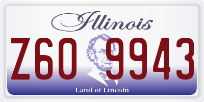 IL license plate Z609943