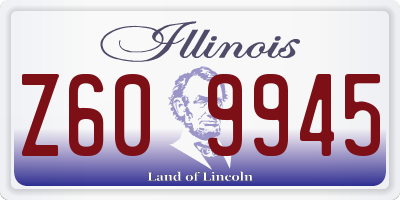 IL license plate Z609945