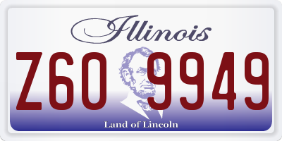 IL license plate Z609949
