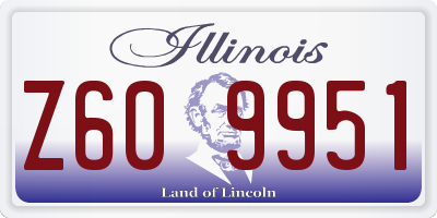 IL license plate Z609951
