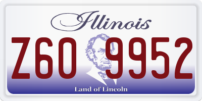 IL license plate Z609952