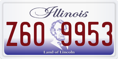 IL license plate Z609953