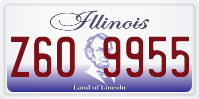 IL license plate Z609955