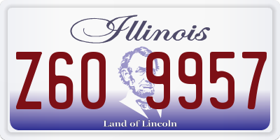 IL license plate Z609957