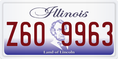IL license plate Z609963