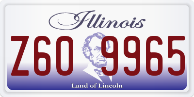 IL license plate Z609965