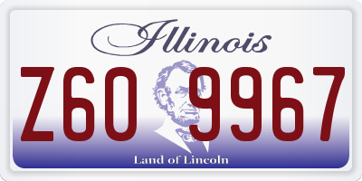 IL license plate Z609967