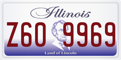 IL license plate Z609969