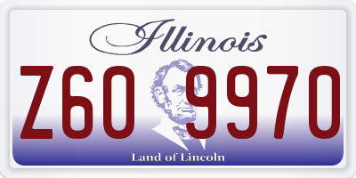 IL license plate Z609970