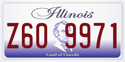 IL license plate Z609971