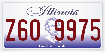 IL license plate Z609975
