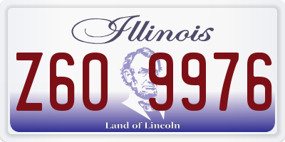IL license plate Z609976