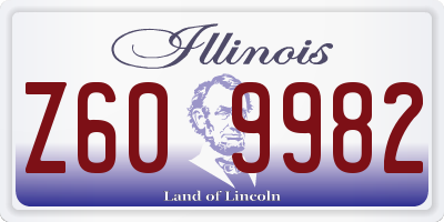 IL license plate Z609982
