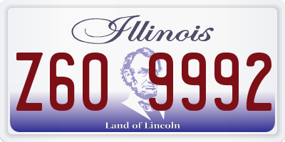 IL license plate Z609992