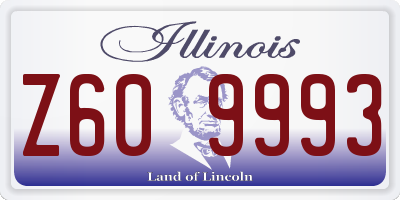 IL license plate Z609993