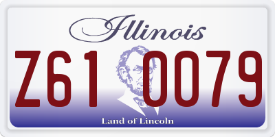 IL license plate Z610079