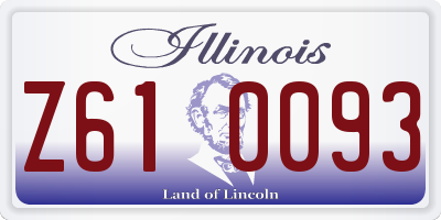 IL license plate Z610093