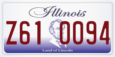 IL license plate Z610094