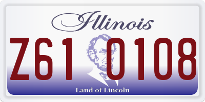IL license plate Z610108
