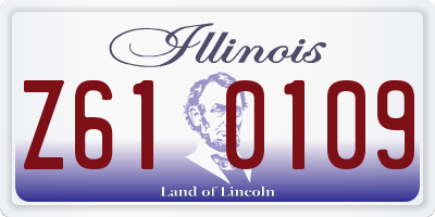 IL license plate Z610109