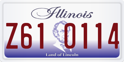 IL license plate Z610114