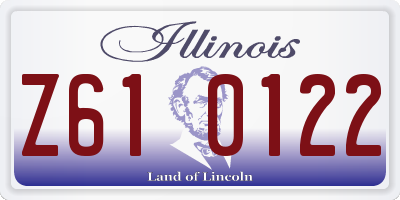 IL license plate Z610122