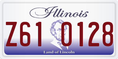 IL license plate Z610128