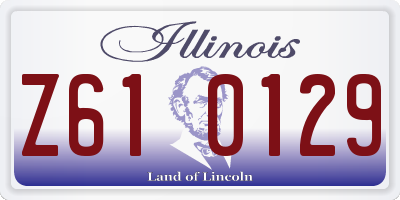 IL license plate Z610129