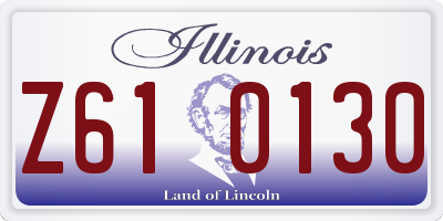 IL license plate Z610130