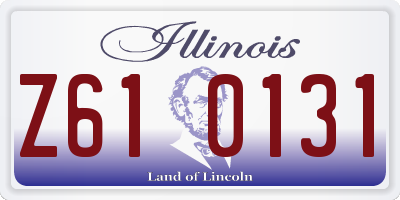 IL license plate Z610131