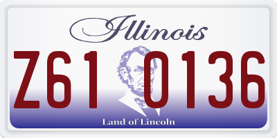 IL license plate Z610136