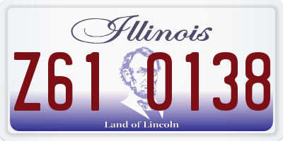 IL license plate Z610138
