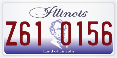 IL license plate Z610156