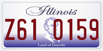 IL license plate Z610159