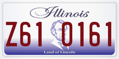 IL license plate Z610161