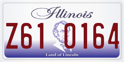 IL license plate Z610164