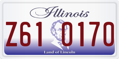 IL license plate Z610170