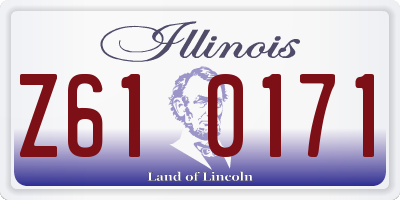 IL license plate Z610171