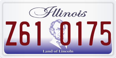 IL license plate Z610175