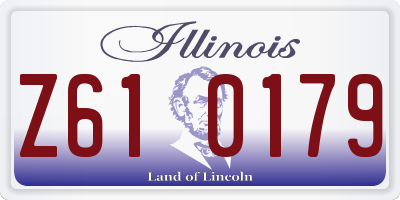 IL license plate Z610179