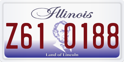 IL license plate Z610188