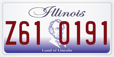 IL license plate Z610191